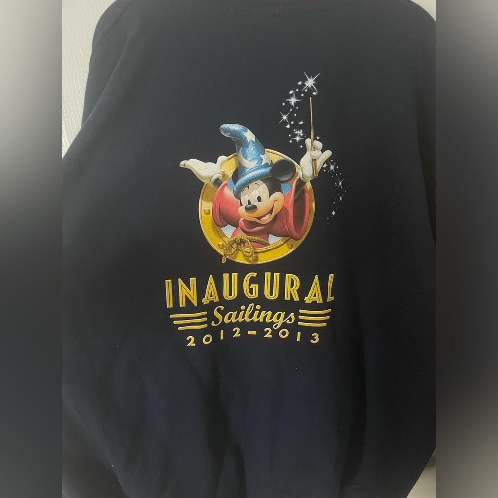 Inaugural Disney Fantasy Cruise Ship crewneck.
